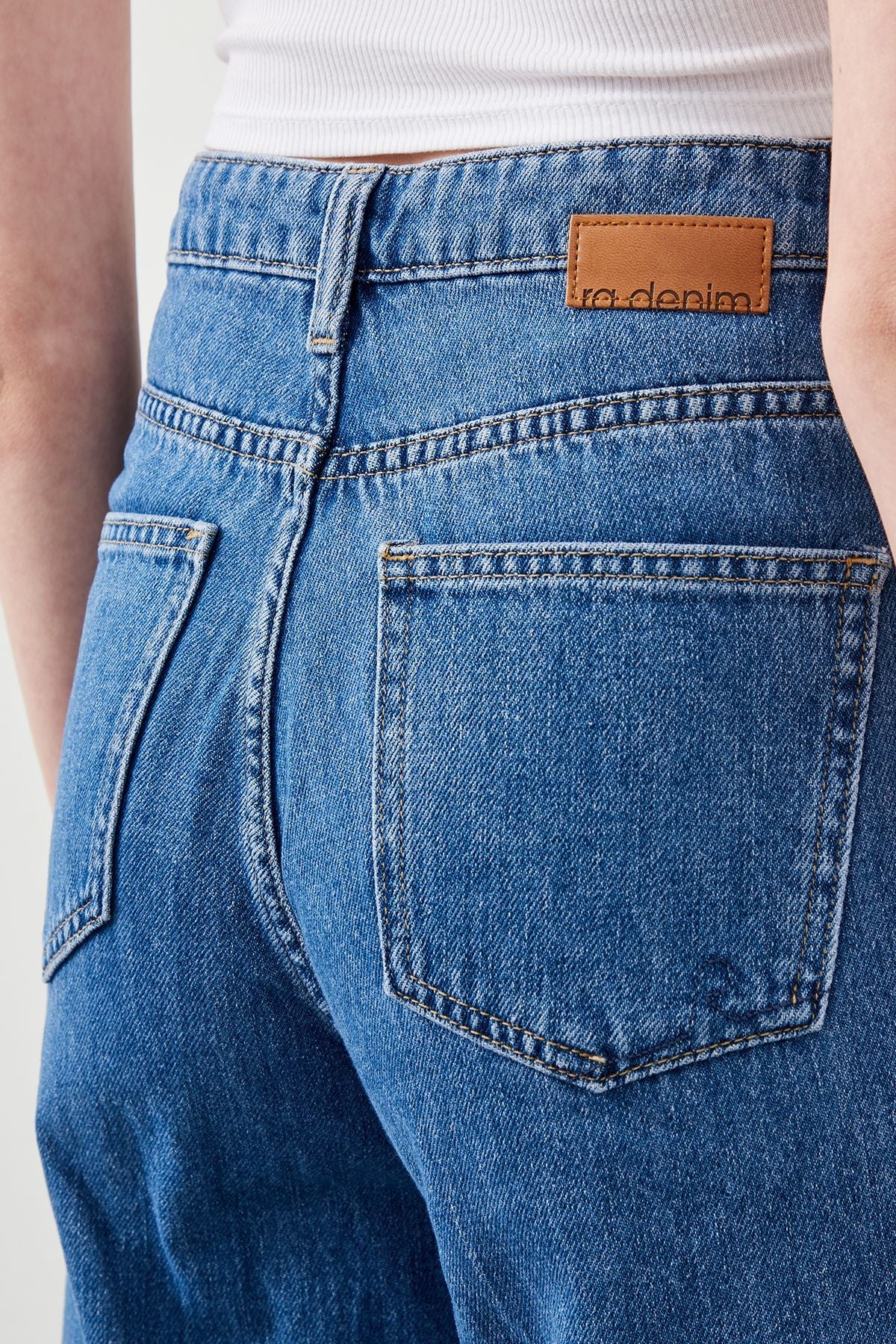 Ra Denim-Rodos Culotte Fit Women's Blue Jeans-7