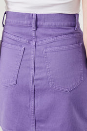 Ra Denim-Violet Slim Fit Purple Women’s Skirt-6