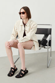 Ra Denim-Orenda Ecru Natural Fabric Women’s Jacket-1