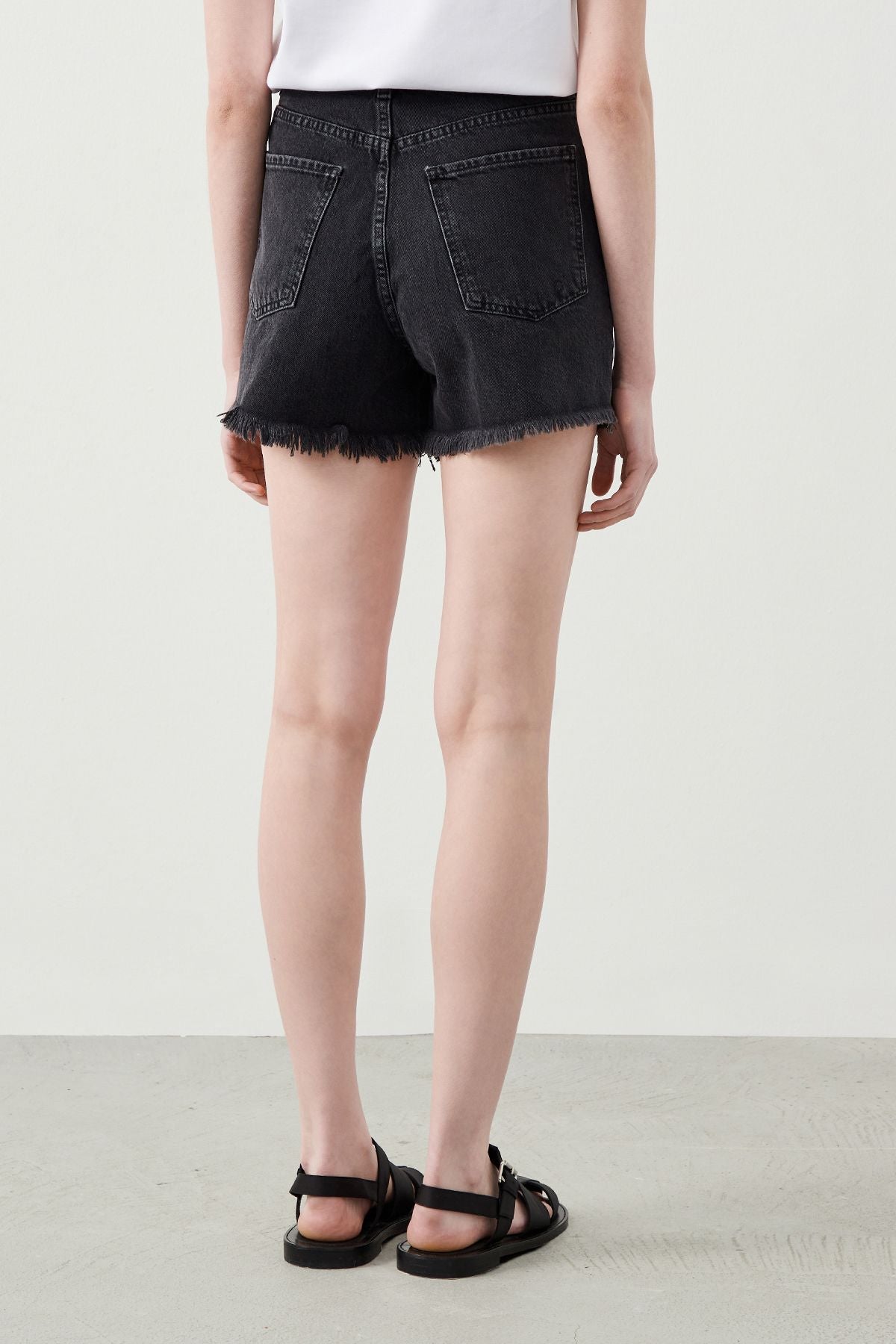 Ra Denim-Monna Black Women’s Denim Shorts-5