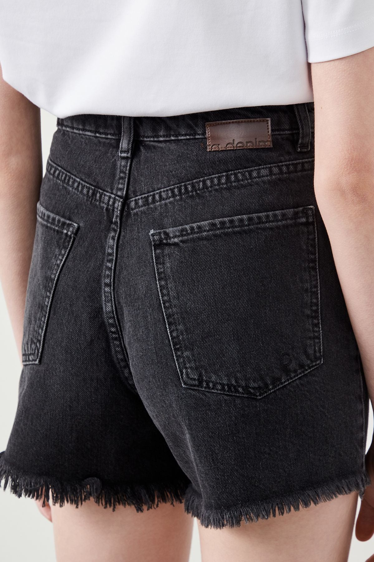 Ra Denim-Monna Black Women’s Denim Shorts-7