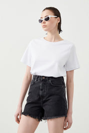 Ra Denim-Monna Black Women’s Denim Shorts-2