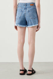 Ra Denim-Monna Blue Women's Denim Shorts-4