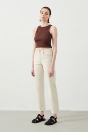 Ra Denim-Mira Boyfriend Fit Ecru Natural Fabric Women’s Jeans-3