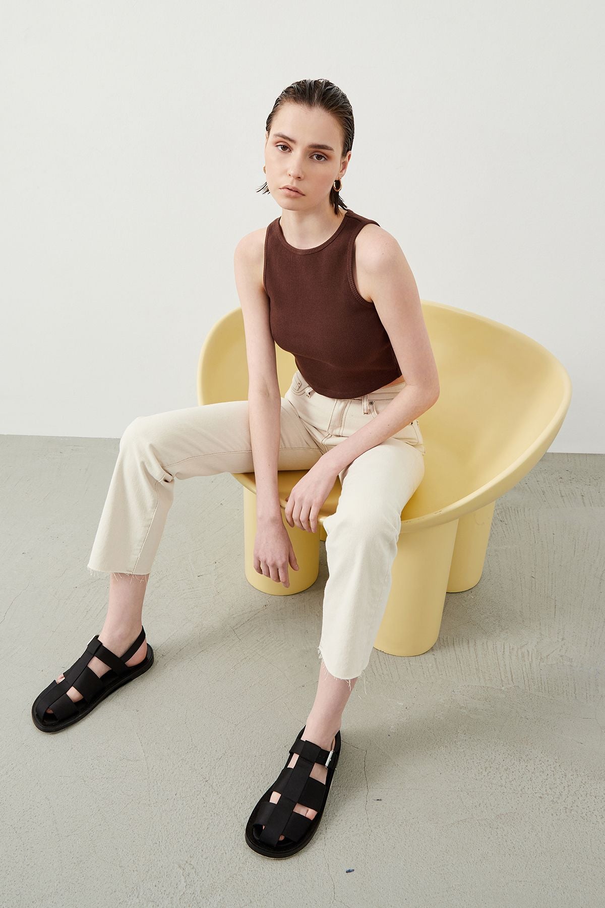 Ra Denim-Mira Boyfriend Fit Ecru Natural Fabric Women’s Jeans-2