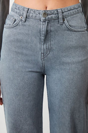 Ra Denim-Odin Wide Leg Fit Gray Women's Jeans-4