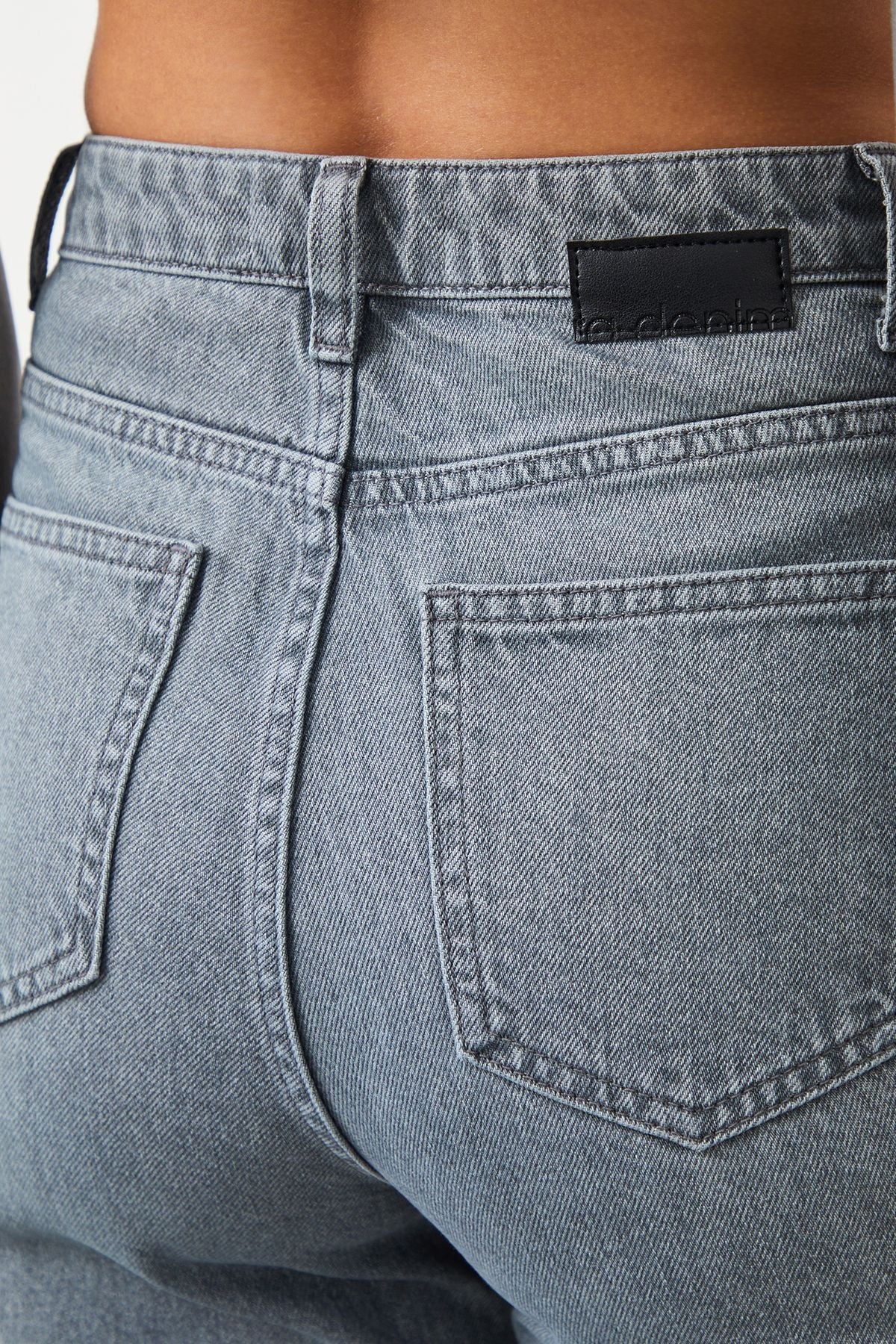 Ra Denim-Odin Wide Leg Fit Gray Women's Jeans-5