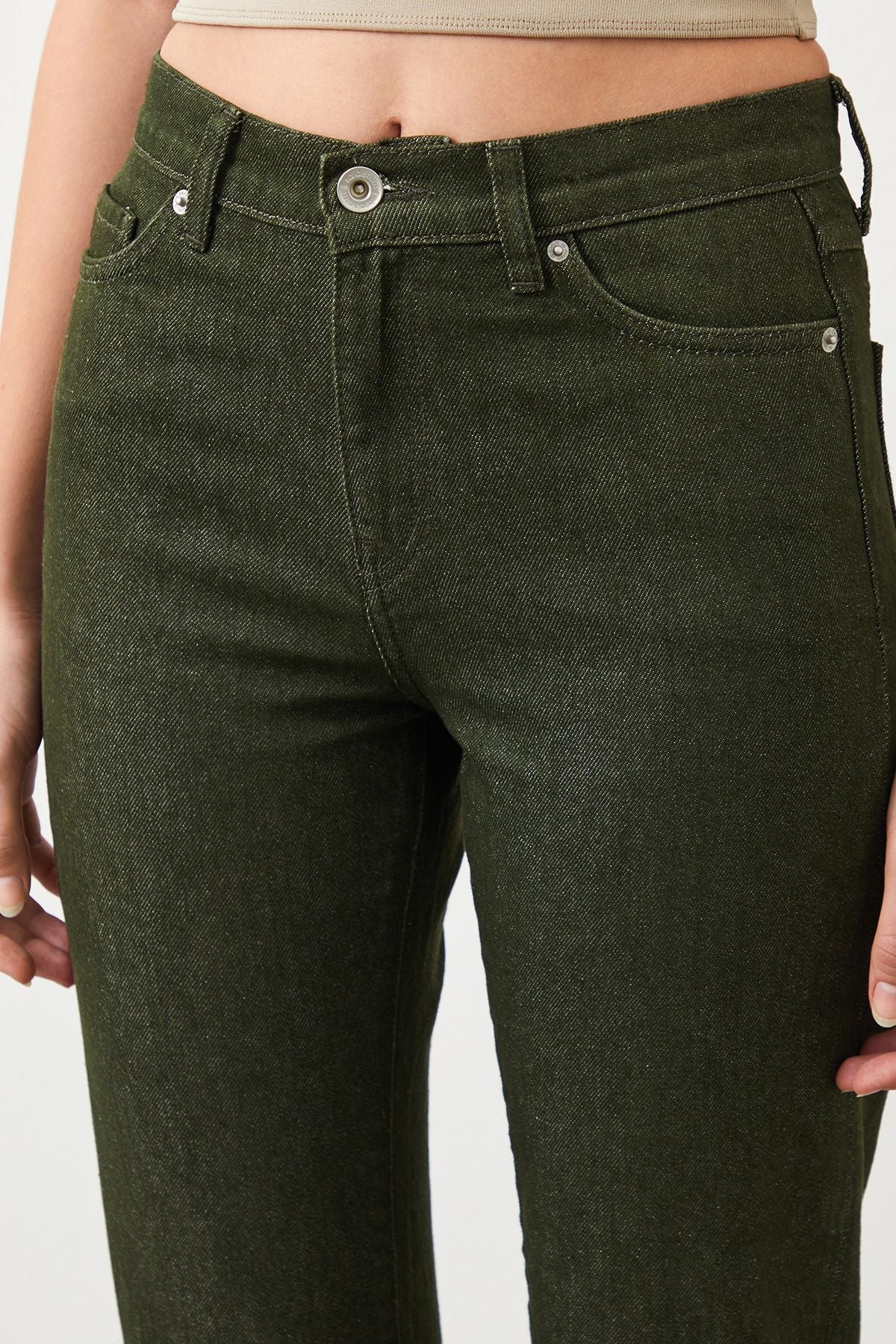 Ra Denim-Mira Boyfriend Fit Green Women's Jeans-5