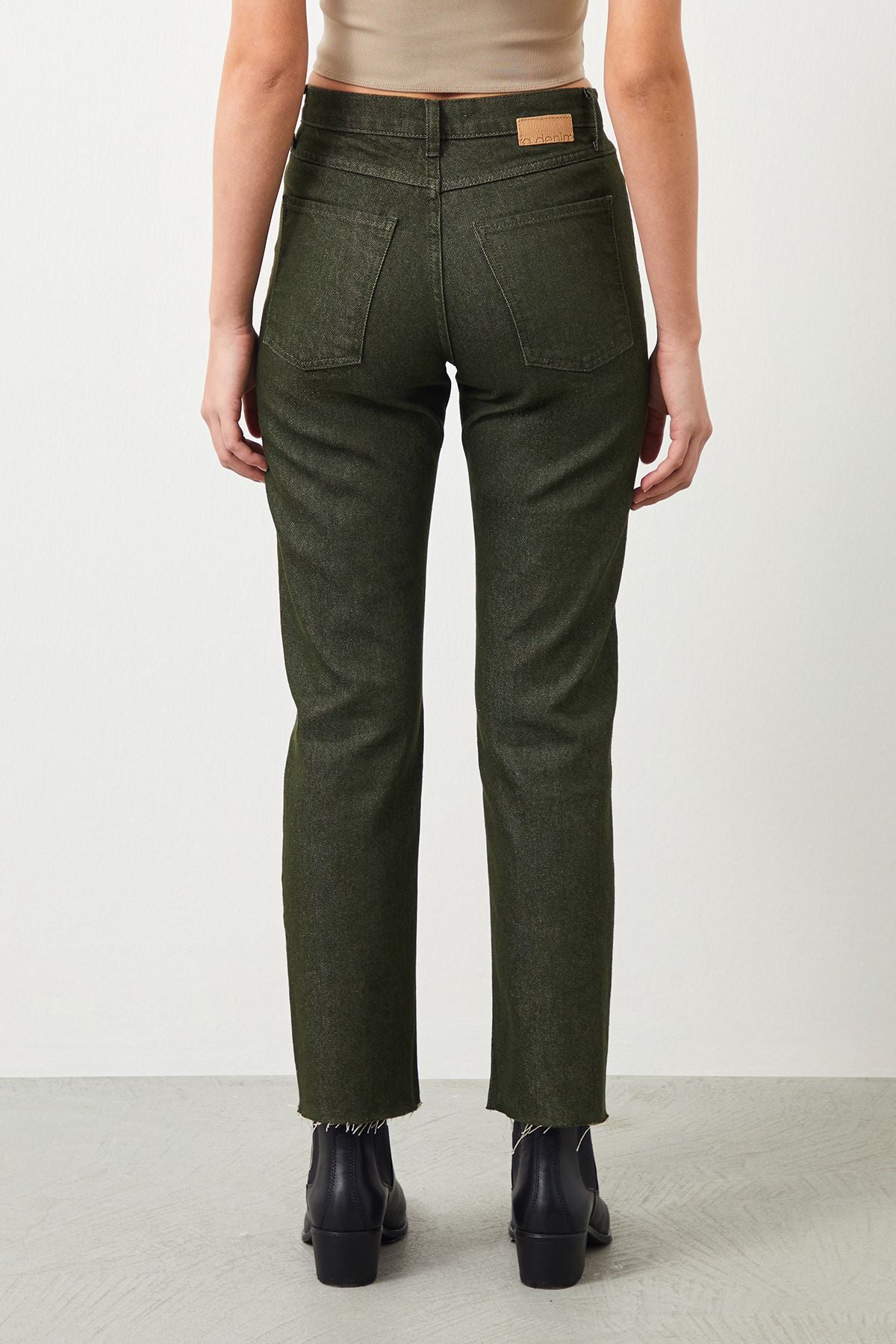 Ra Denim-Mira Boyfriend Fit Green Women's Jeans-4