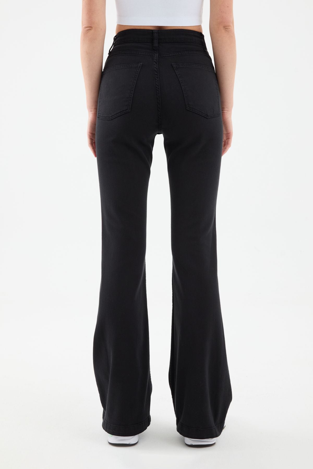 Canva Flare Fit Black Women's Jeans Product vendor