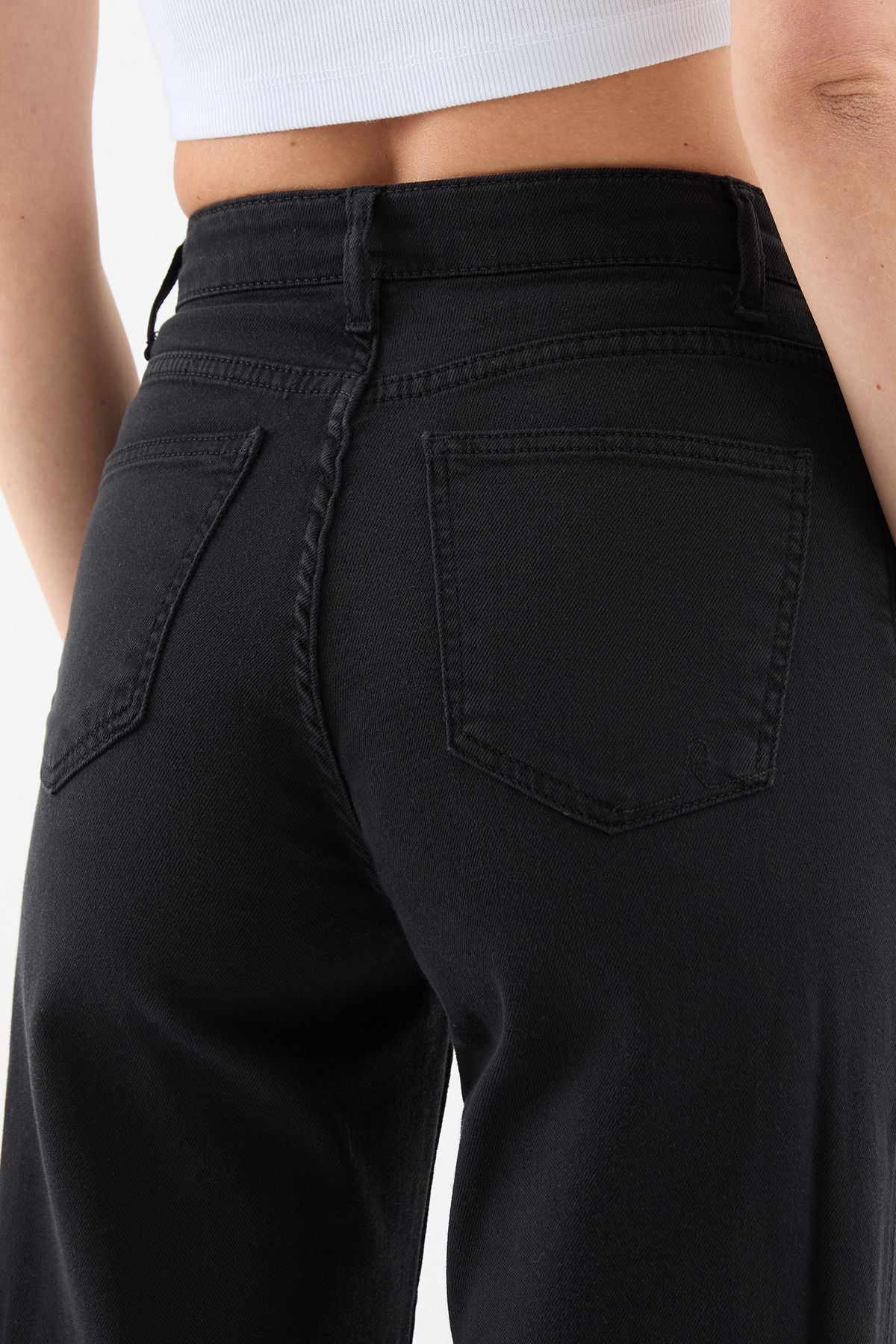 Odin Wide Leg Fit Black Women's Jeans Product vendor