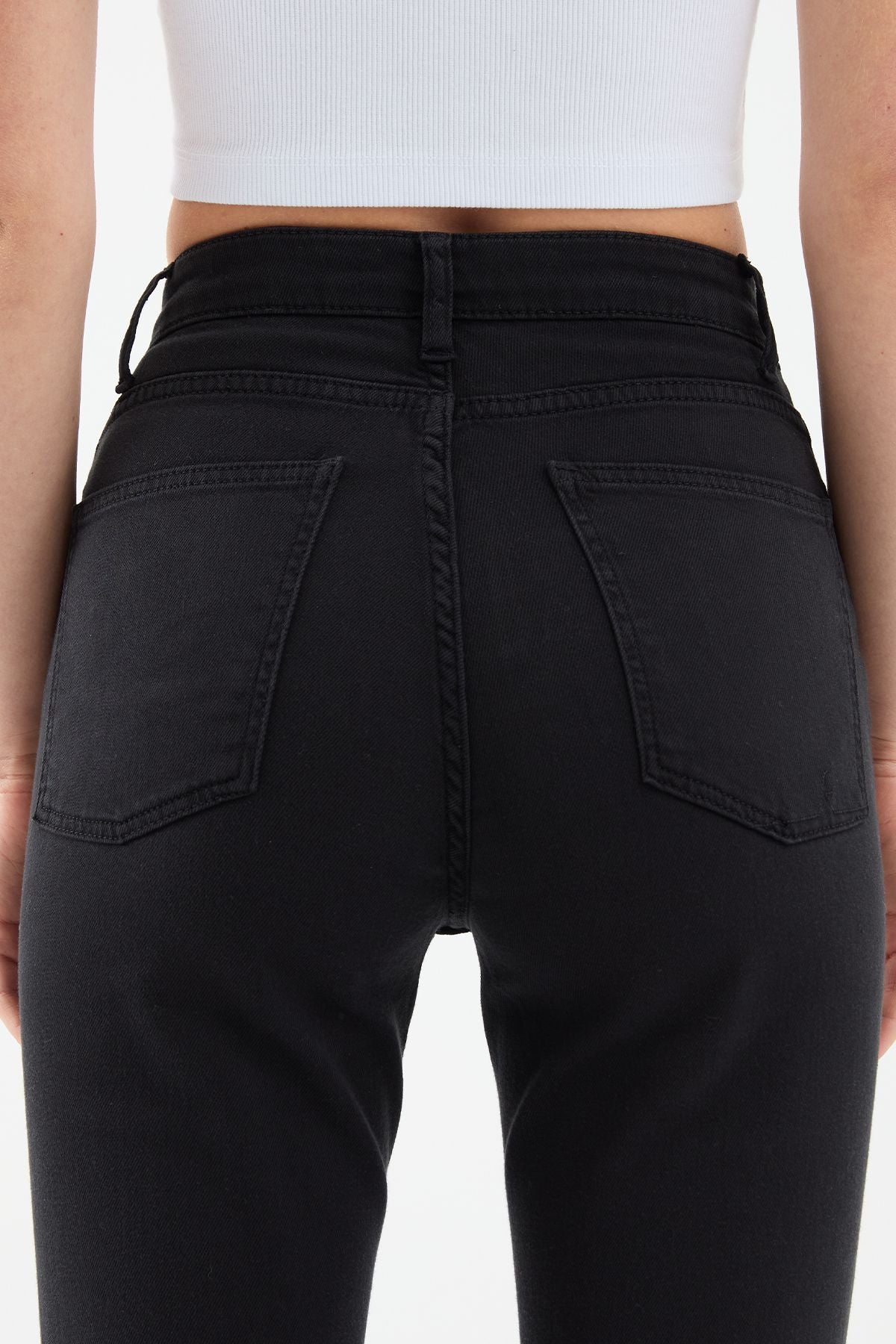 Canva Flare Fit Black Women's Jeans Product vendor