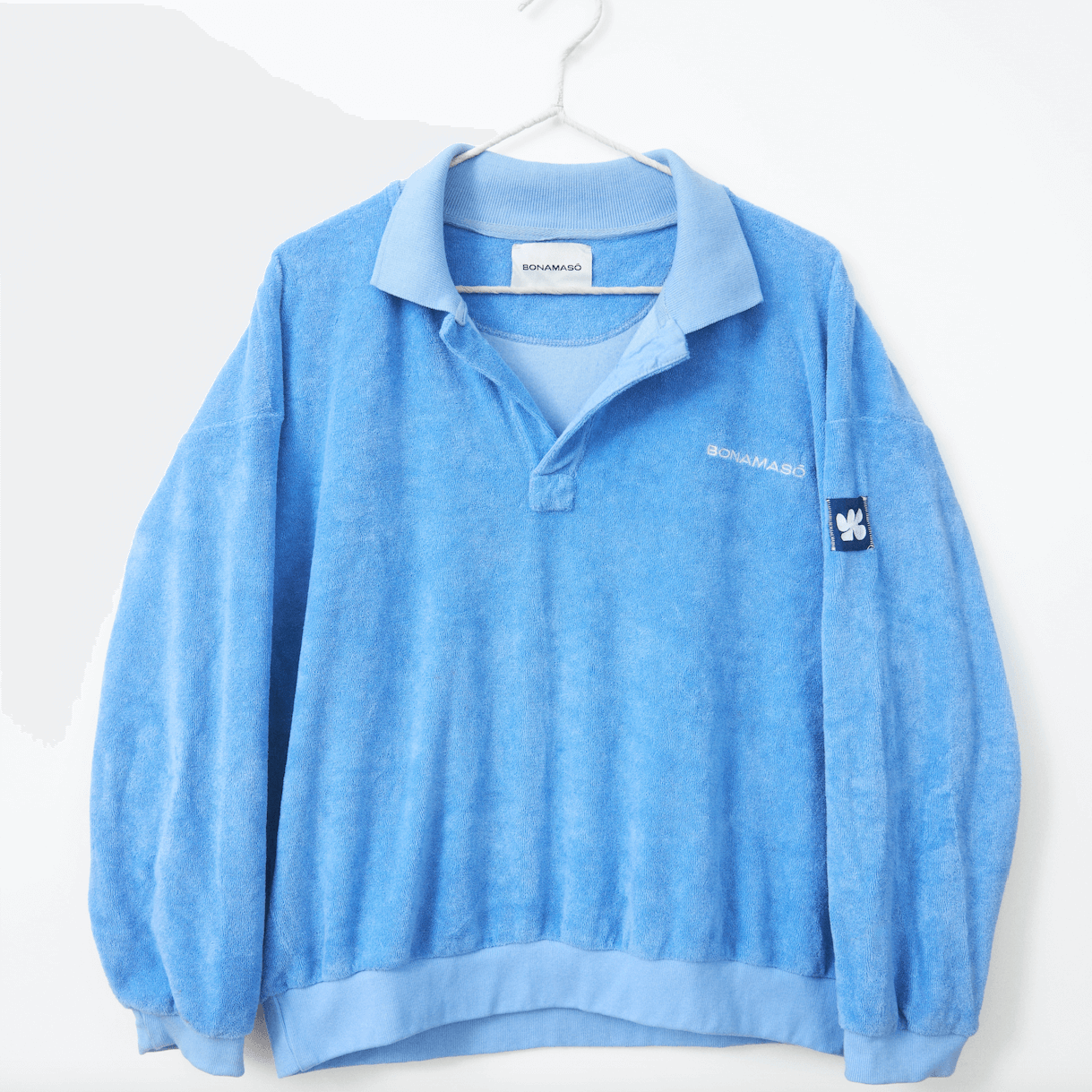Blue Terry Polo Sweater Product vendor