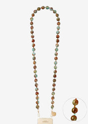 Leonie phone chain with turquoise marble beads by La Coque Française.