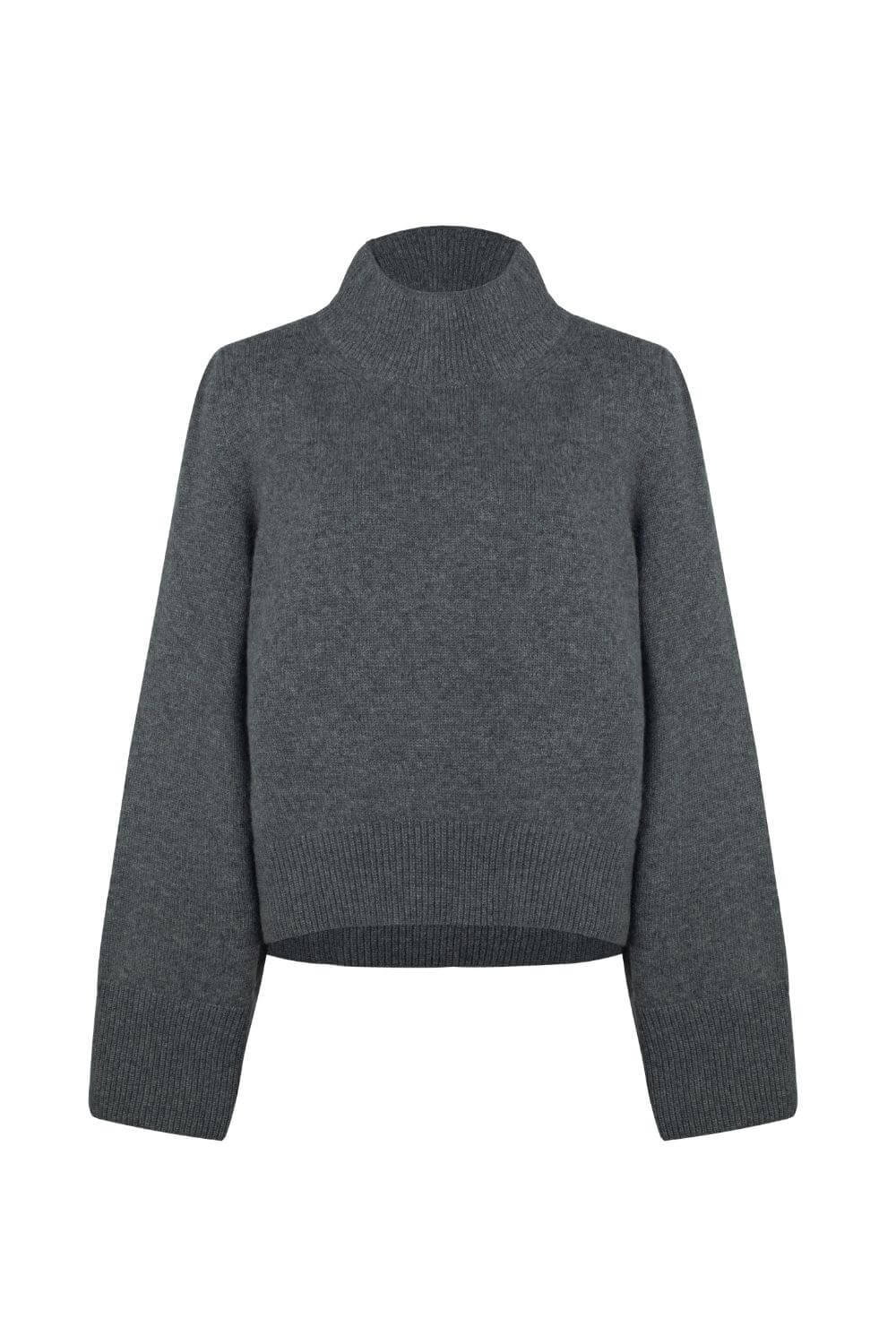 Nuage Cashmere | Wide-Sleeve Grey Cashmere Sweater Product vendor