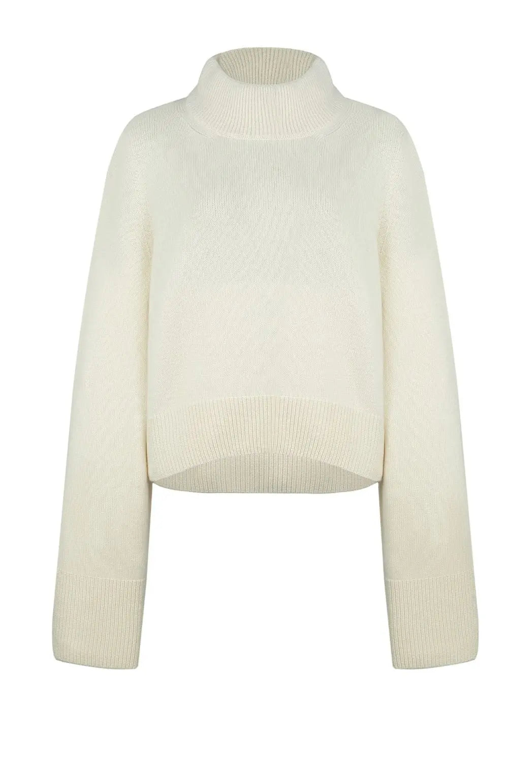 Luxury Women's Cashmere Pullover in Ivory ba Nuage Cashmere