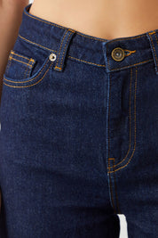 Ra Denim-Odin Wide Leg Fit Dark Blue Women's Jeans-5