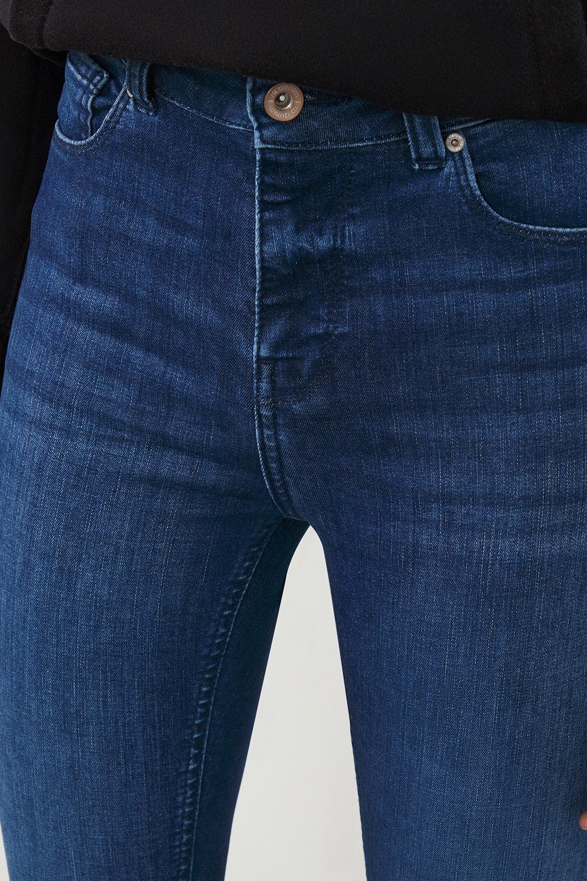 Ra Denim-Sira Skinny Fit High Waist Dark Blue Women’s Jeans-4