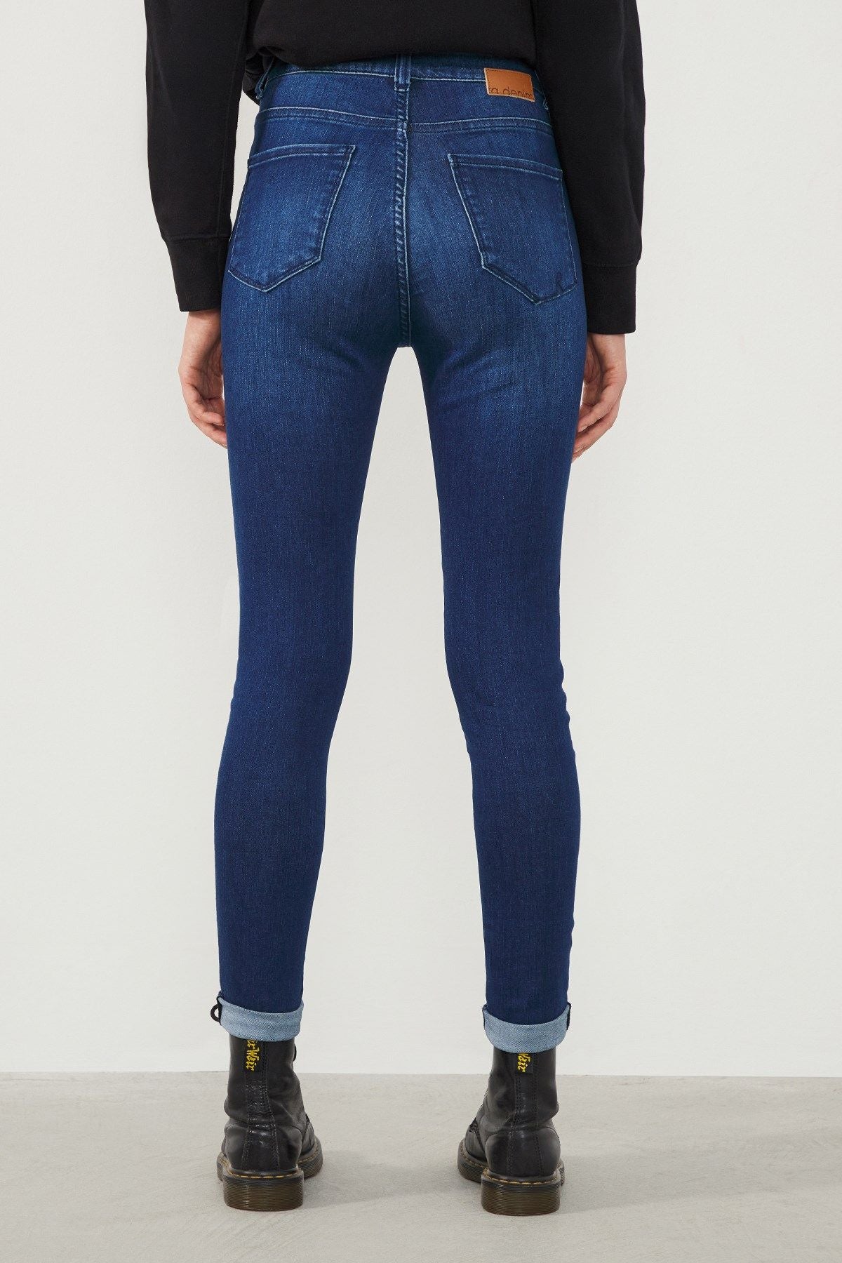 Ra Denim-Sira Skinny Fit High Waist Dark Blue Women’s Jeans-3