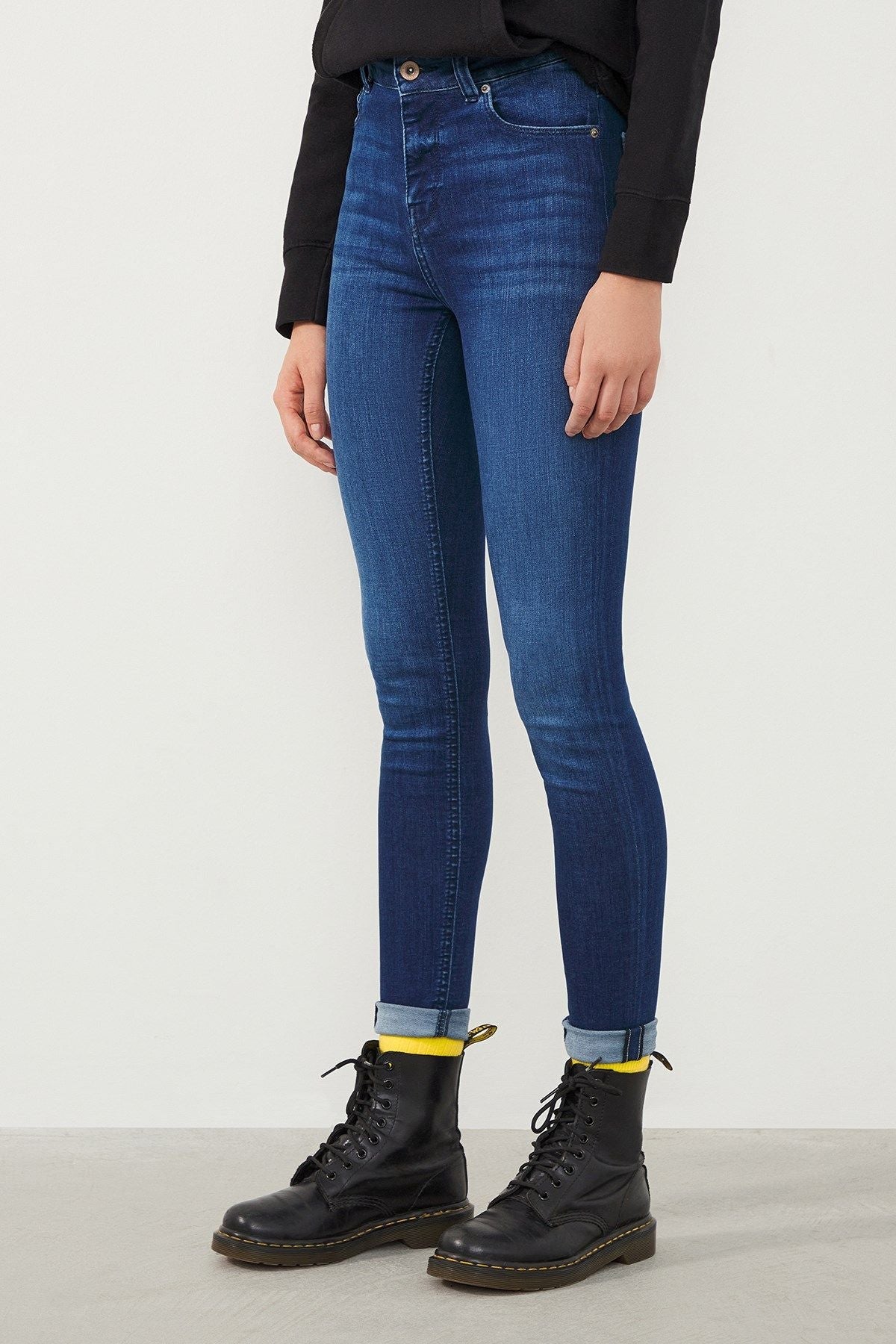 Ra Denim-Sira Skinny Fit High Waist Dark Blue Women’s Jeans-2