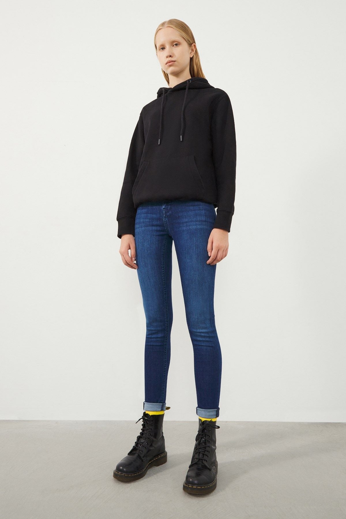 Ra Denim-Sira Skinny Fit High Waist Dark Blue Women’s Jeans-1