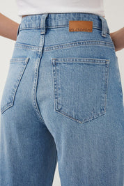 Ra Denim-Odin Wide Leg Fit Blue Destroyed Women’s Jeans-6