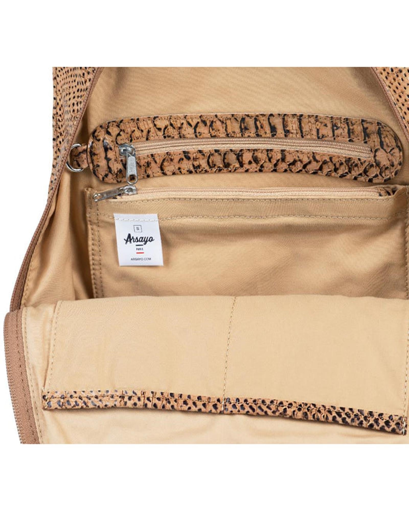 ARSAYO - ARSAYO Exotic Suber backpack (cork) | Snake Skin Cork