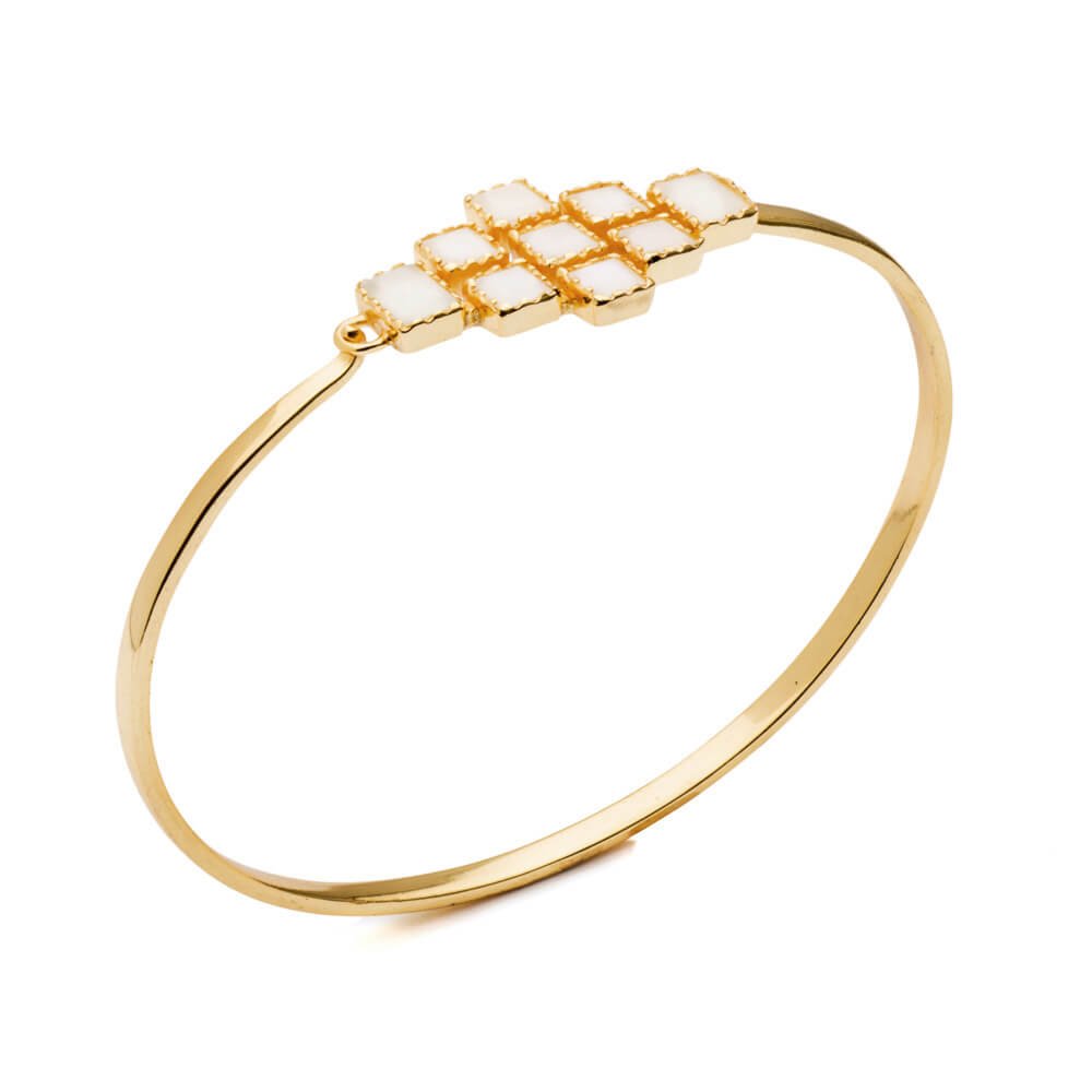 AZUNI - Mosaic 9-Stone Bangle