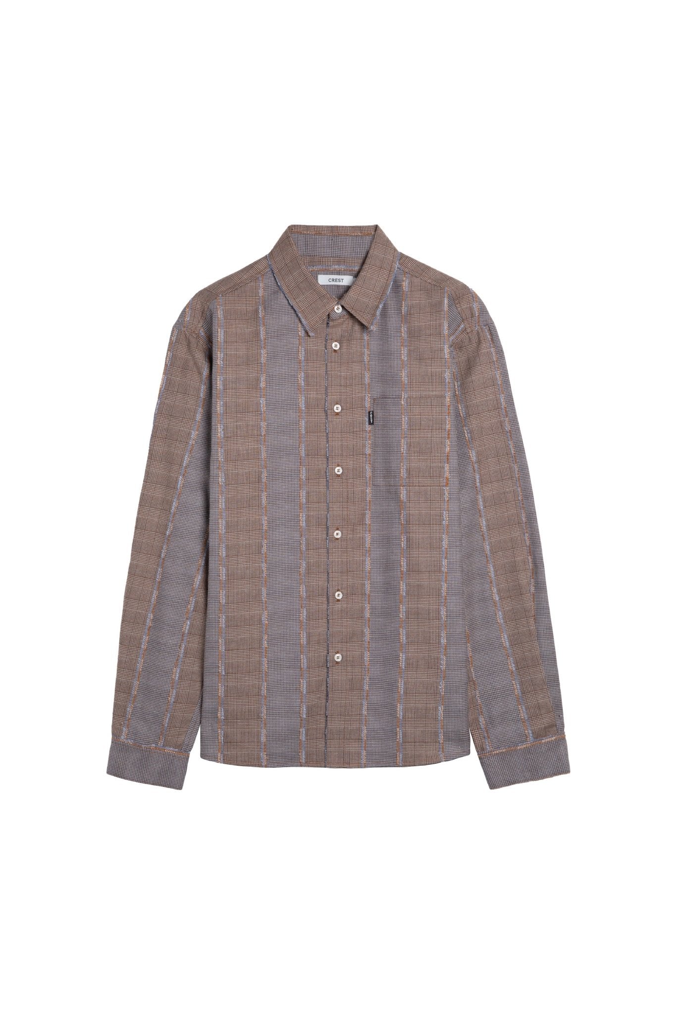 CREST - Reworked Houndstooth Long Sleeves Shirt