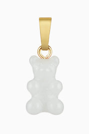 CRYSTAL HAZE - Classic Nostalgia Bear Pendant | White