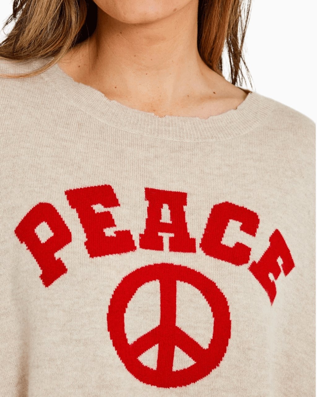 FIVE JEANS - Cashmere Sweater Peace | Sable