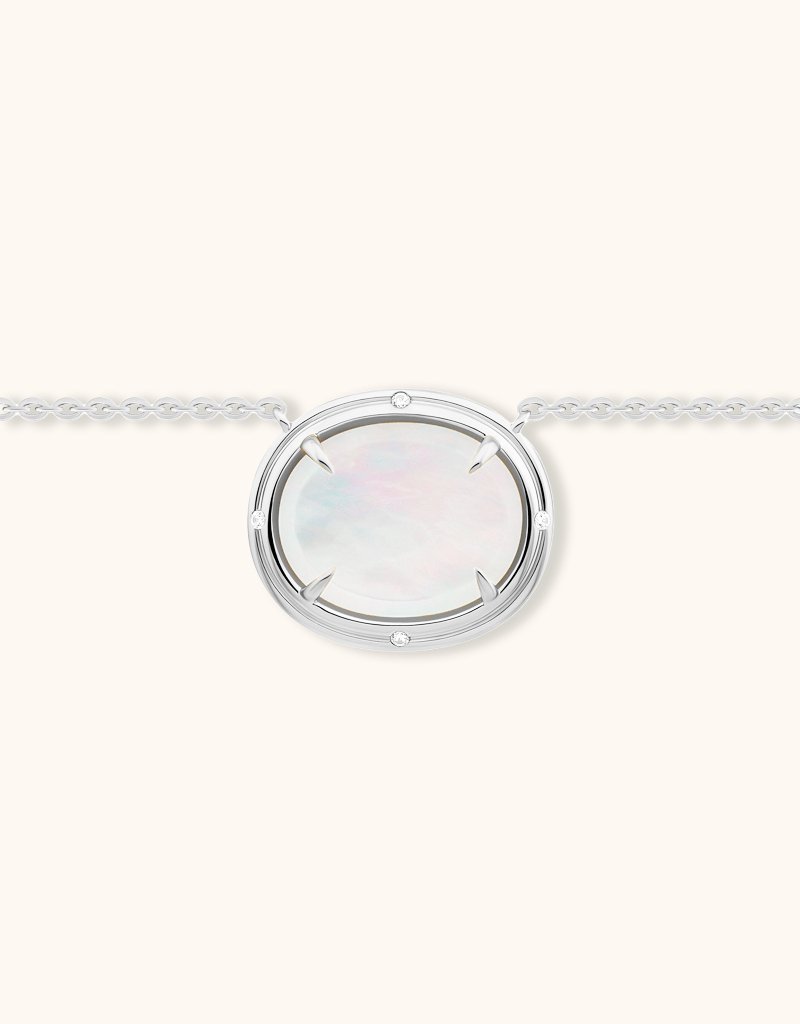 HAYA - Mojo - White mother-of-pearl necklace