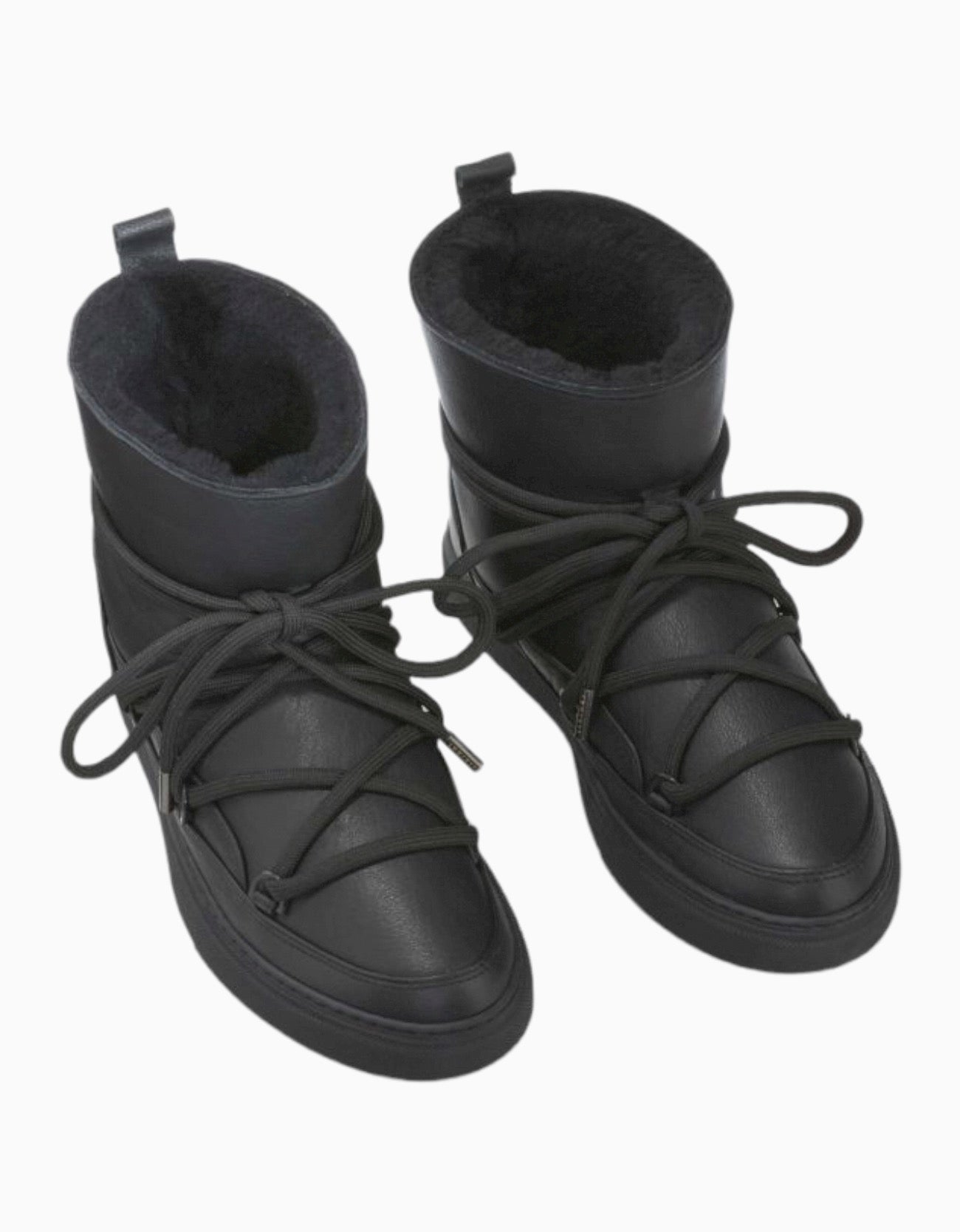 INUIKII - Full Leather Sneakers | Black