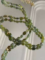 KARMA BY HANNA - Ciottolo Peridot Necklace