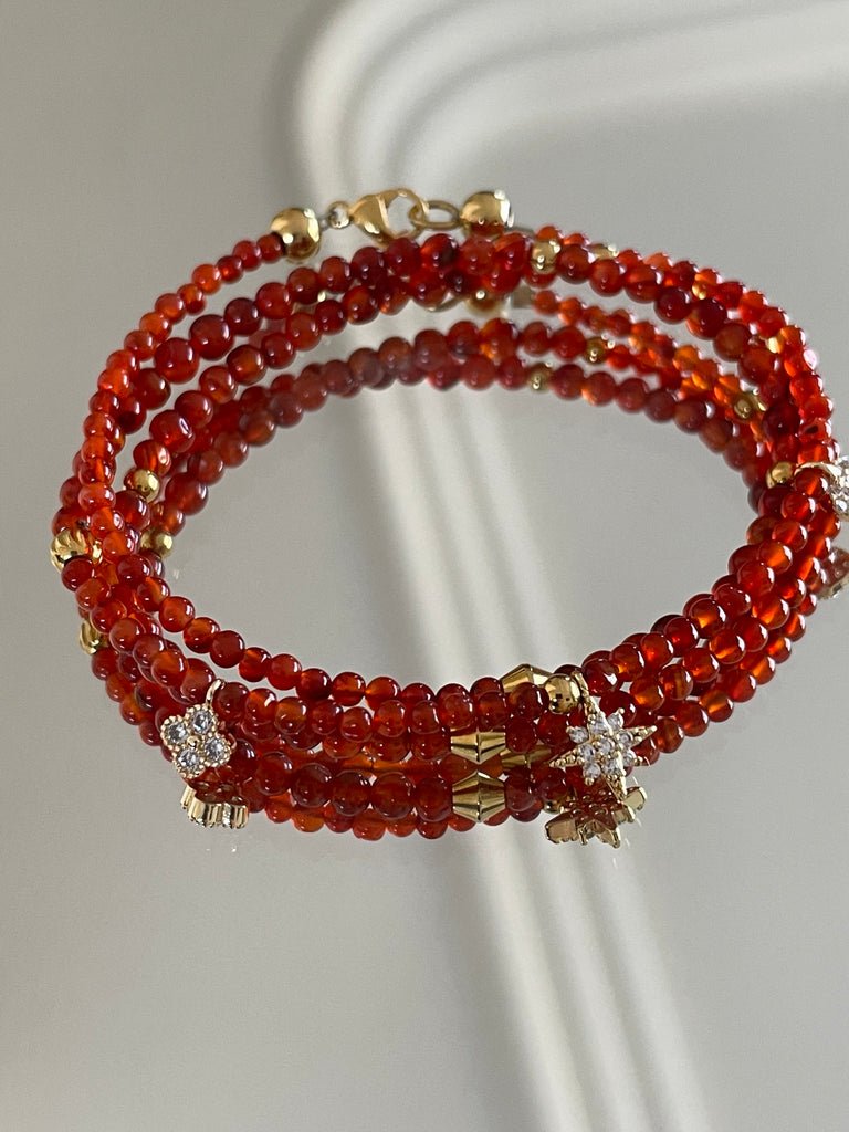 KARMA BY HANNA - Good luck Cornaline Bracelet