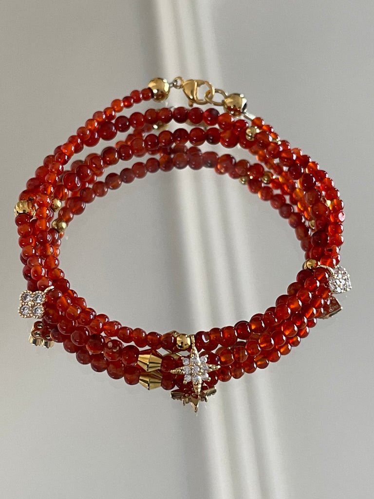 KARMA BY HANNA - Good luck Cornaline Bracelet
