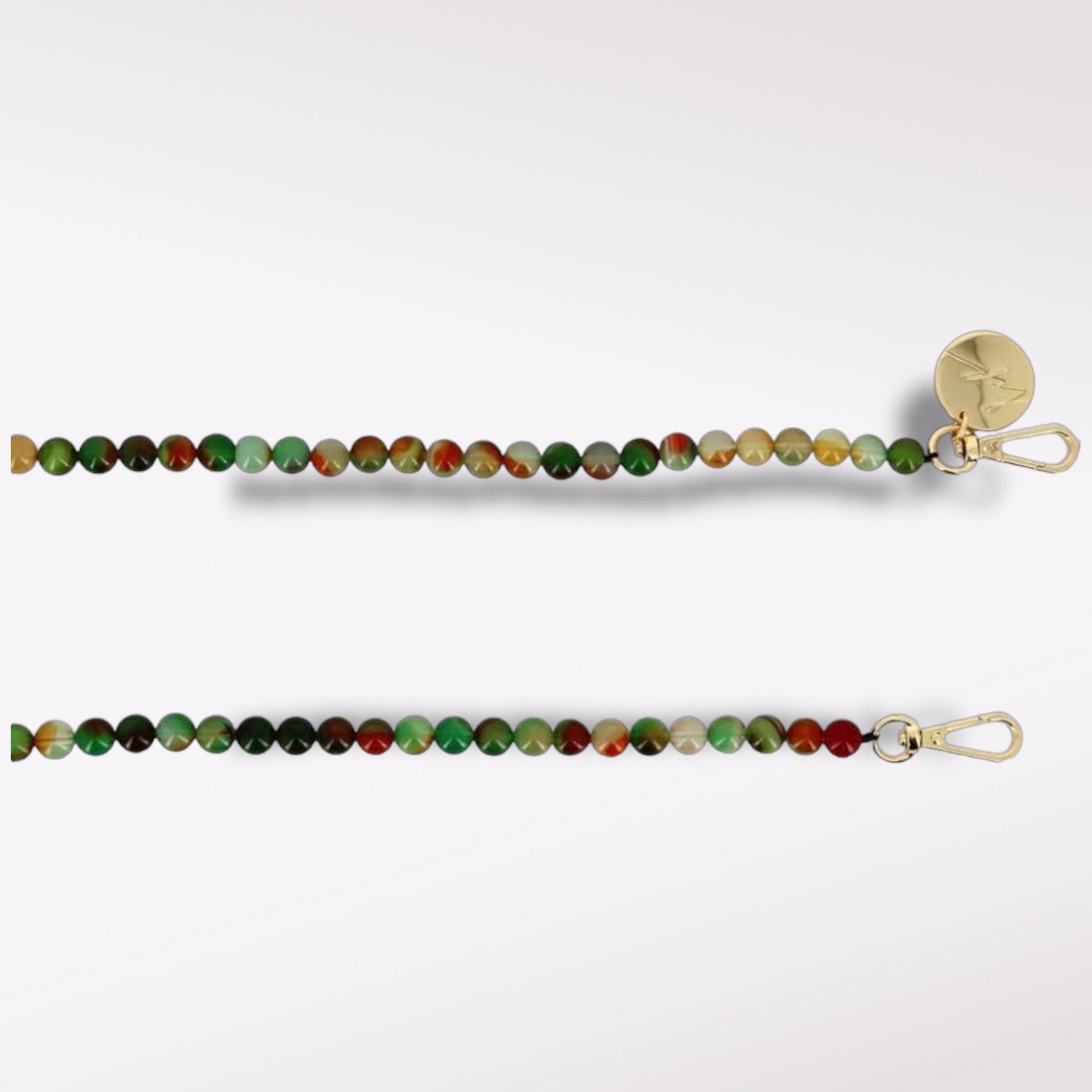 LA COQUE FRANCAISE - CARLA Phone Chain | Green Agate