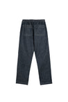  CREST-Relaxed-Fit Herringbone Jeans | Black Wash-5