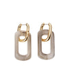 VANESSA BARONI - Edge with gold Earrings | Marble
