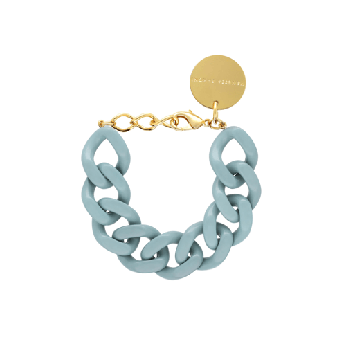 VANESSA BARONI - Flat Chain Bracelet | Turquoise