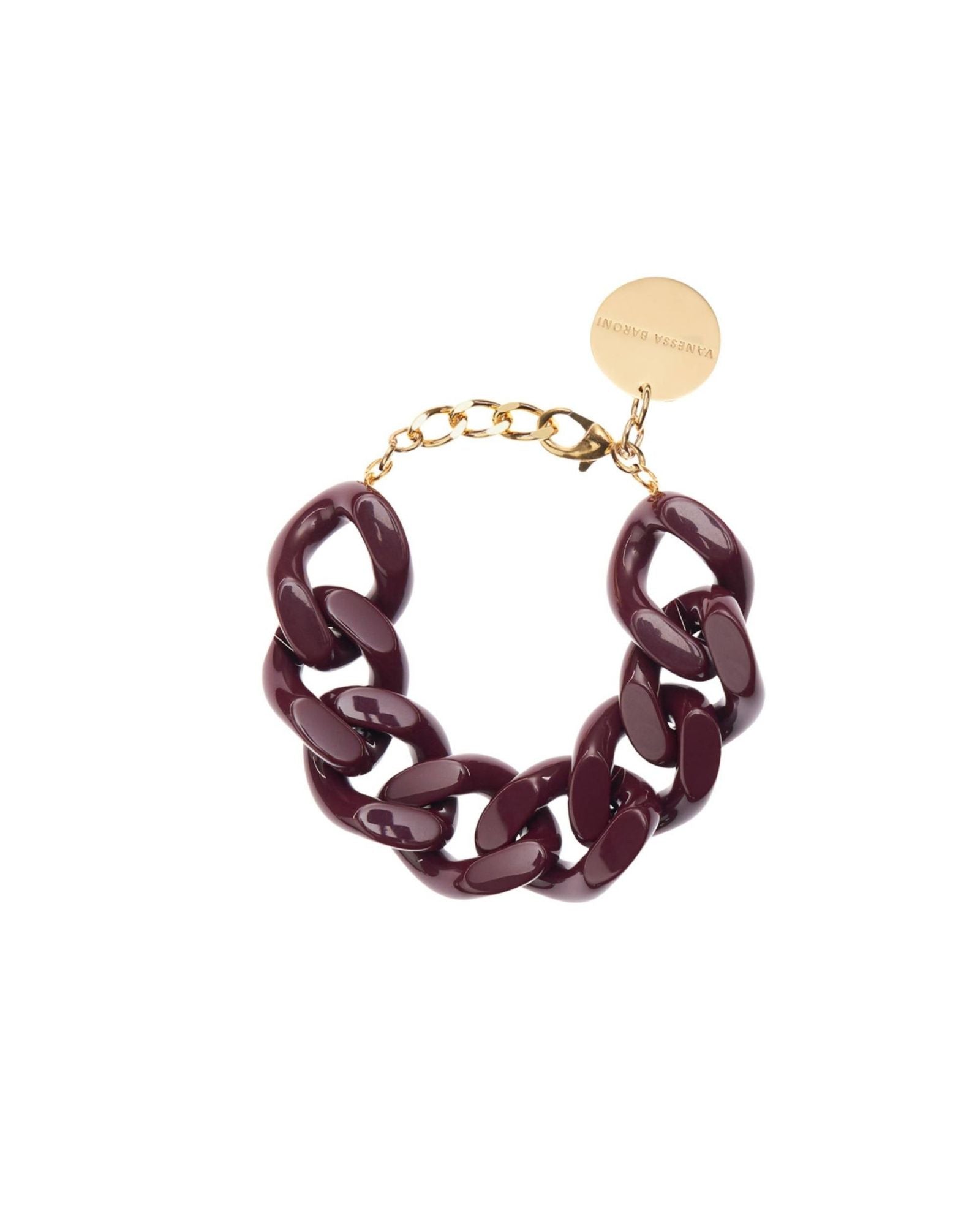 VANESSA BARONI - Great Chain Bracelet in Winter Aubergine