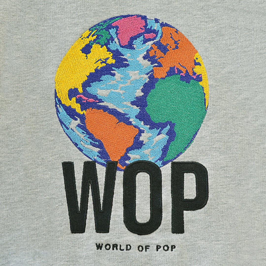 WOP - Embroidered sweatshirt for children in organic cotton