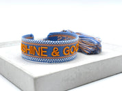 Sunshine & Good Vibes Bracelet - Blue & Orange