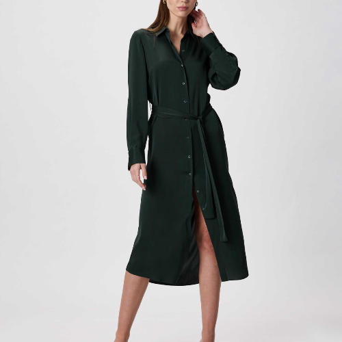 Shirt Dress ✦ Forest Green