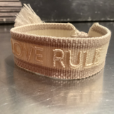 Let Love Rule Bracelete white