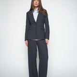 Mos Mosh Leya Miley trousers in salute navy, styled view – 99things.ch