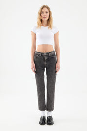 Mira Boyfriend Fit Graue Strike Damen Jeans