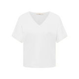 White Organic Cotton T-Shirt ✦ V-Neck