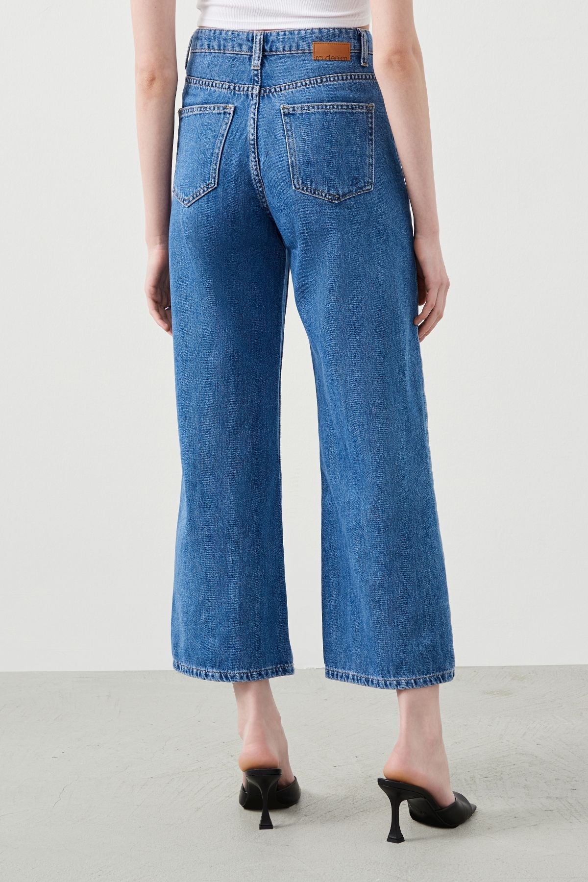 Rodos Culotte Fit Women's Blue Jeans