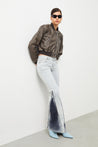  Ra Denim-Modular Flare Fit Grey Women's Jeans-3